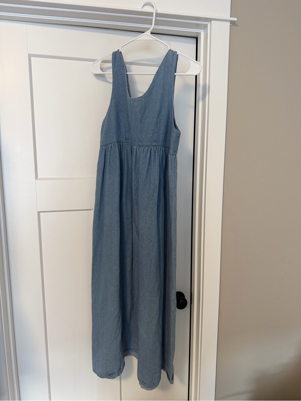 Vintage Sleeveless Light Denim Dress